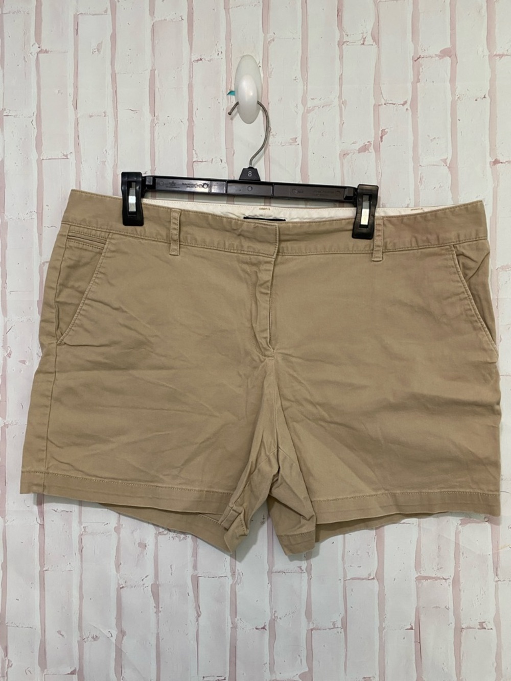 Lands End Women’s Not Too Low Rise Khaki Shirts size 16